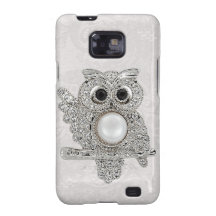 Diamant-Eule u. Paisley-Spitze-Samsung-Galaxie-Kas Samsung Galaxy SII Case
