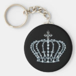 Diamant-Kronen-Knopf Keychain Schlüsselbänder