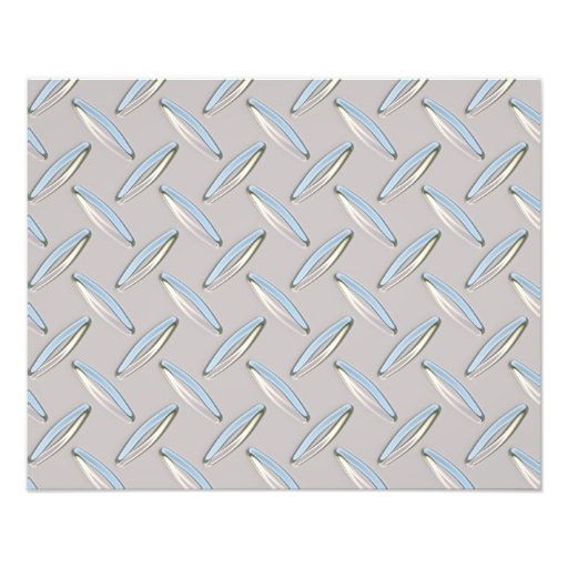 Diamant-Platte metallisch Photodruck