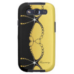 Diamant-schwarze Goldblick-Samsung-Kettengalaxie S