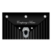 Diamant-schwarzes Metallblick-Silber Visitenkarte