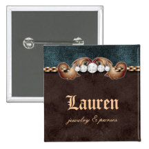 Diamant-Veloursleder-Schmuck-Halsketten-Brown-Deni Buttons