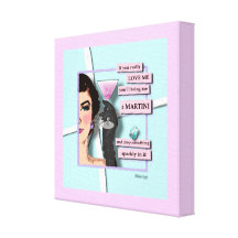 Diamanten u. Martini-Galerie-Verpackungs-Leinwand Galerie Gefaltete Leinwand