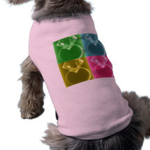 DIAMANTsolitaire-PASTELLcollagen-DRUCK Hunde-t-shirt