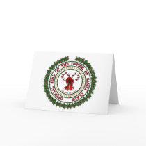 Dichtung des Büros von Weihnachtsmann - leere Kart