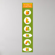 Die 6 Arten der Crappy Umarmungen Poster