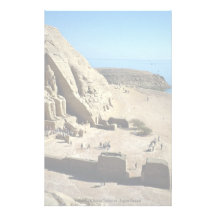 Die Abu Simbel Tempel, Ägypten-Wüste Bedrucktes Papier