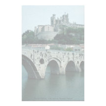 Die alte Brücke, 13. Jahrhundert, Beziers, Frankre Büropapiere