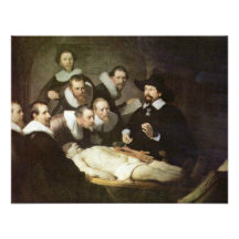 Die Anatomie-Lektion von Dr. Nicolaes Tulp. Personalisierte Ankündigungskarte
