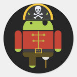 Die androiden Piraten-Aufkleber