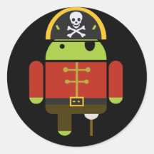 Die androiden Piraten-Aufkleber