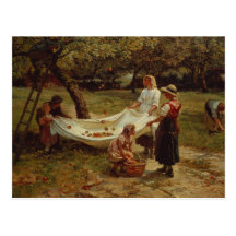 Die Apple-Sammler, 1880 Postkarte