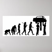 Die Arbeit der Mechaniker-Auto-Reparatur-Werkstatt Plakate