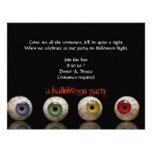 Die Augen haben es! Halloween-Party-Einladung
