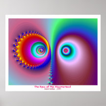 Die Augen von hypnotisiert Plakatdruck