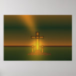 Die Aura-Licht des Gottes über dem Kreuz von Chris Plakatdrucke