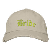 Die Baseball-Mütze der Braut Besticktes Cap