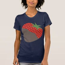die bedeckte Schokolade tauchte Erdbeert-shirt Tas