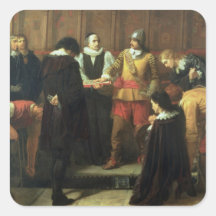 Die Beerdigung von Charles I (1600-49) in St Georg Aufkleber