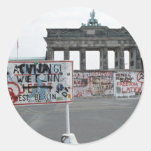 Die Berliner Mauer Runder Sticker