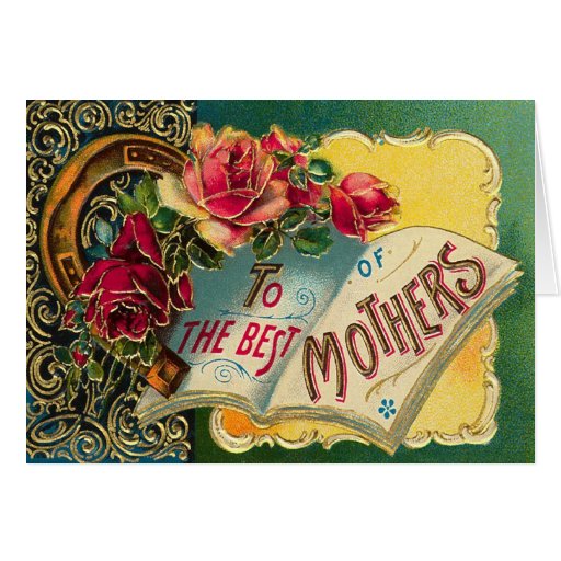 Die beste Mamma der Vintage Blumenwelt Karte