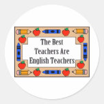 Die besten Lehrer sind Englischlehrer Aufkleber