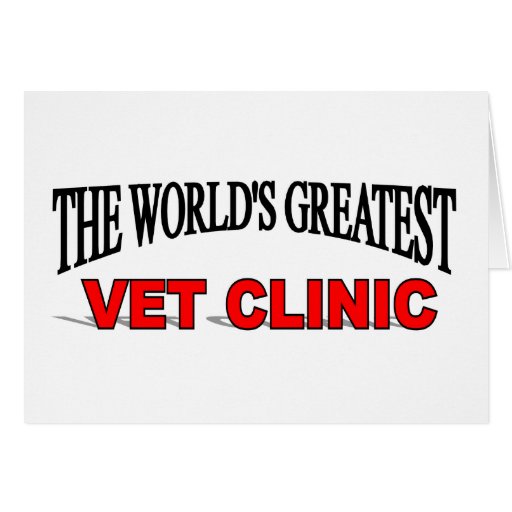 Die bestste der Tierarzt-Klinik der Welt Grußkarten