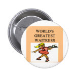 die bestste Kellnerin der Welt Buttons