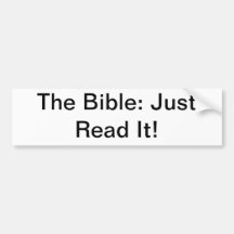 Die Bibel: Gerade gelesen ihm! Autoaufkleber
