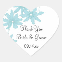 Die blauen Wedding Gänseblümchen danken Ihnen Aufk