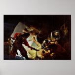 Die Blendung von Samson durch Rembrandt Harmensz.  Poster