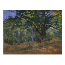 Die Bodmer Eiche, Fontainebleau-Wald, Claude Monet Postkarten