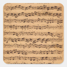 Die Brandenburger Konzerte, No.5 D-Dur, 1721 Quadratsticker