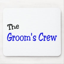 Die Bräutigam-Crew (Blau und Schwarzes) Mousepads