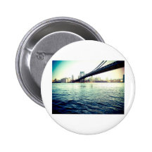 Die Brooklyn-Brücke Anstecknadelbuttons