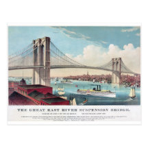 Die Brooklyn-Brücke in New York City ab 1883 Postkarten