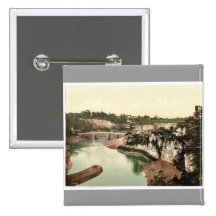 Die Brücke, I, Chepstow, England Vintages Photochr Button