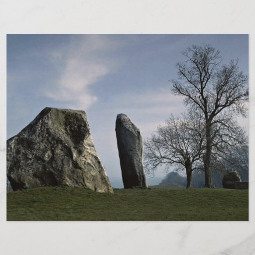 Die Bucht, Avebury, Wiltshire, England Europa Flyerdruck