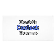 Die coolste Krankenschwester der Welt Individuelle Foto Karte