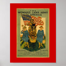 Die Das Land-Armee der Frauen Plakatdruck