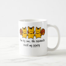 Die Eichhörnchen stehlen meine Vernunft Tee Haferl