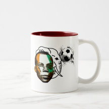Die Elfenbeinküste côte d'ivoire Gesichtsfußball-L Kaffee Tassen