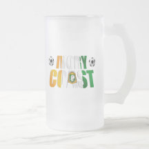Die Elfenbeinküste-Fußball-Fußballfangeschenke Kaffee Tassen