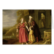 Die Entfernung von Hagar und von Ishmael, c.1644 Grußkarte