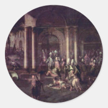 Die Ermordung des Ministers während des Revol Sticker