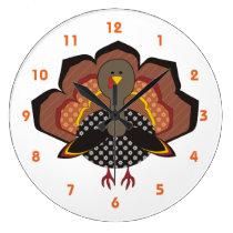 Die Erntedank-Türkei-Uhr wanduhren