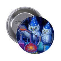 Die Eulen-Chemiker Anstecknadelbuttons