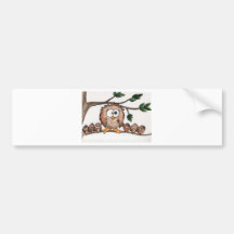 Die Eulen-Familie Autosticker