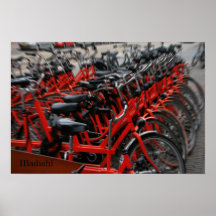 Die Fahrräder der Mike Posterdrucke
