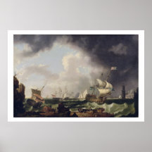 Die Fischerei, c.1764 (Öl auf Leinwand) Posterdruck